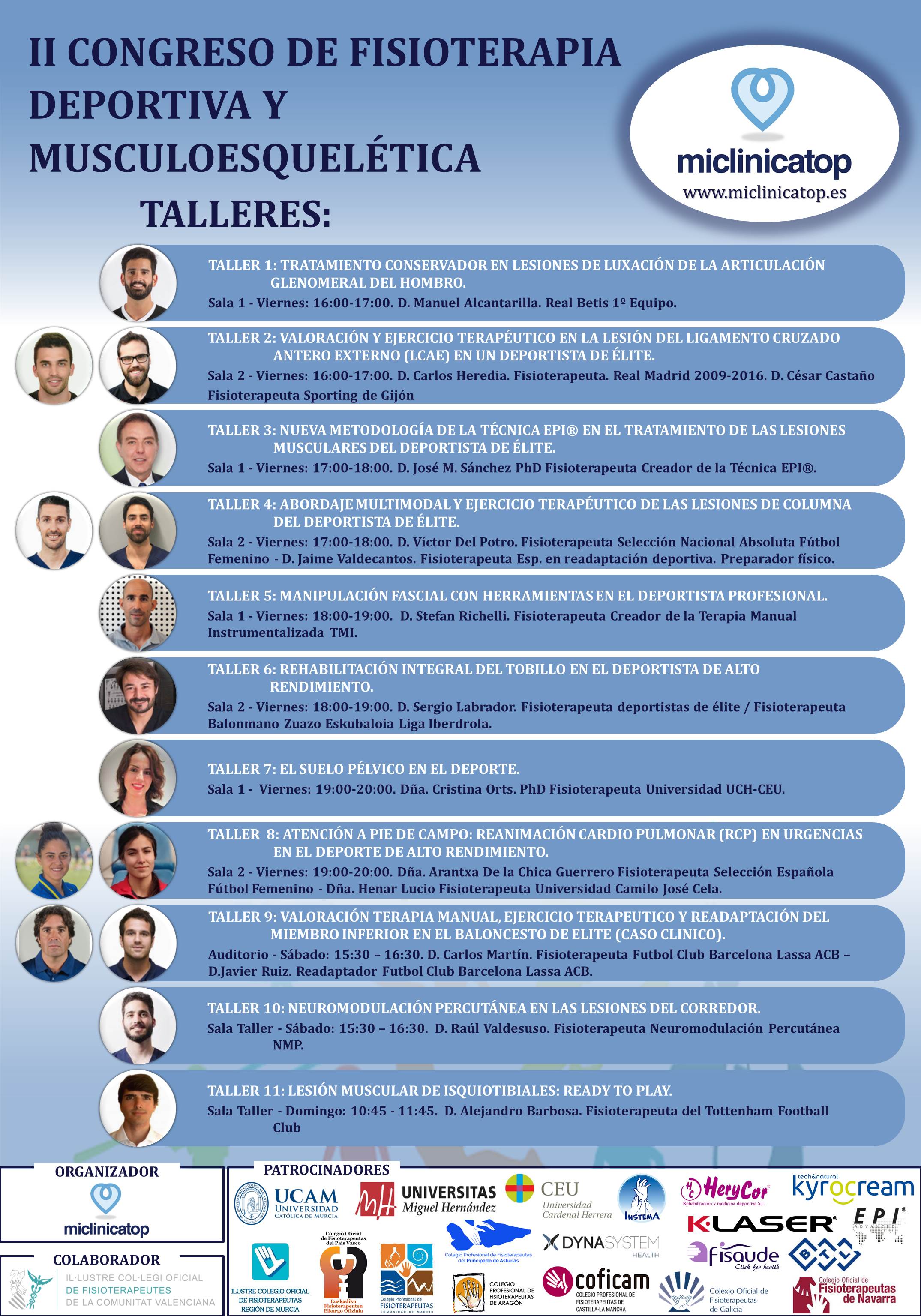 Cartel de Talleres del II Congreso Patros