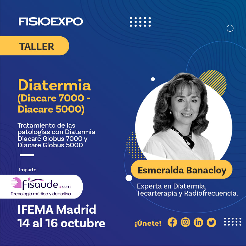 Esmeralda Banacloy será la docente del taller de Diatermia en Fisioexpo