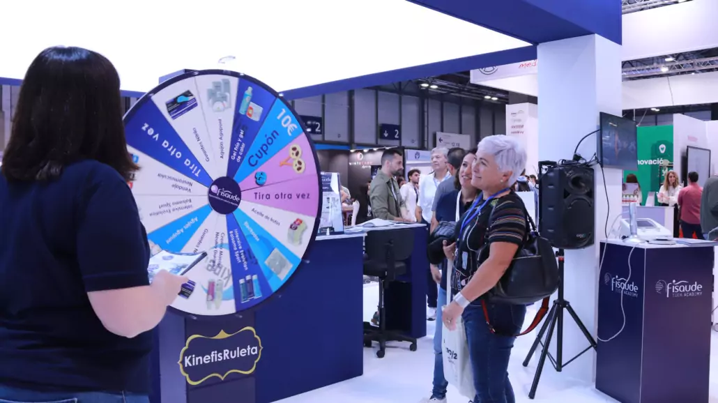 Participante de la Kinefis Ruleta en Fisioexpo